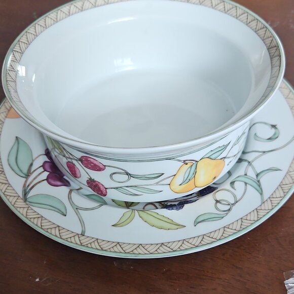 Dansk Christianshavn Blue Porcelain Dinnerware & Serveware Danak bowl and plate